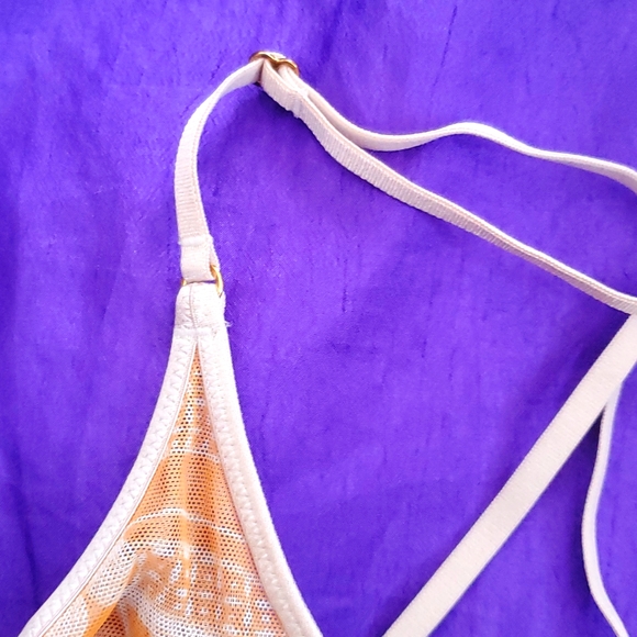 Victoria's Secret sheer front closure Orange size large bralette bra - Picture 4 of 13